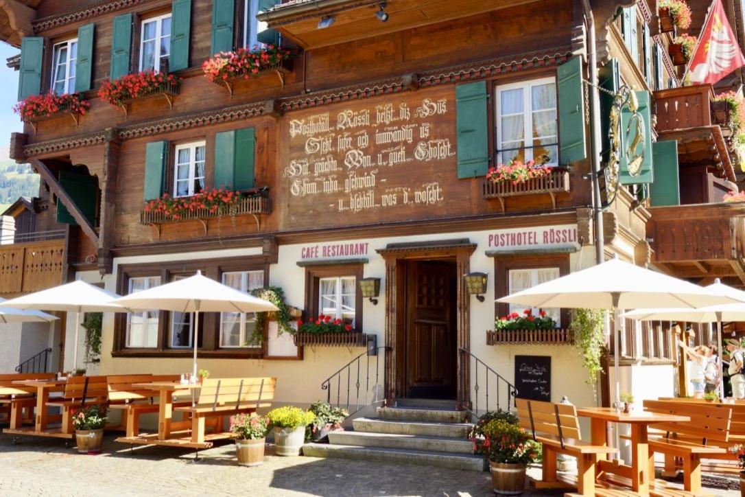 Posthotel Roessli Gstaad Exteriör bild